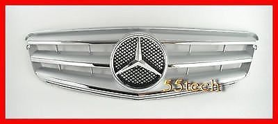 08~11 w204 c300 c350 c230 grill mercedes avantgarde silver a2 grille c250 c200