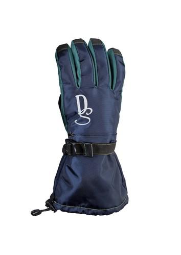 Divas snow gear ladies divine ii snowmobile gloves - blue/green (lg / large)