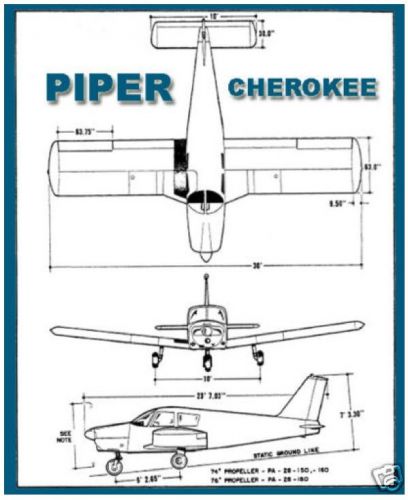 Piper pa-28 cherokee &amp; arrow 140 150 160 &amp; engine manual parts &amp; service manuals