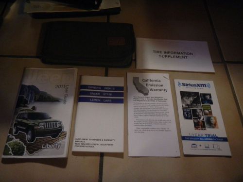 2011 jeep liberty owners manual set + free shipping