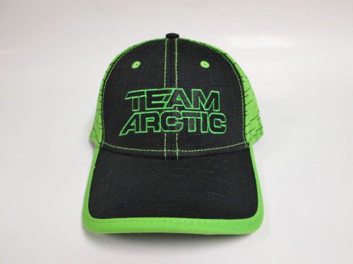 2016 team arctic cat black &amp; green squares adjustable baseball hat cap 5259-865