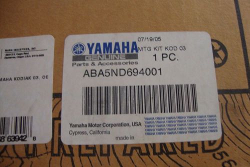 Warn winch mount bolts yamaha kodiak aba5nd694001 63942 bracket brace hardware