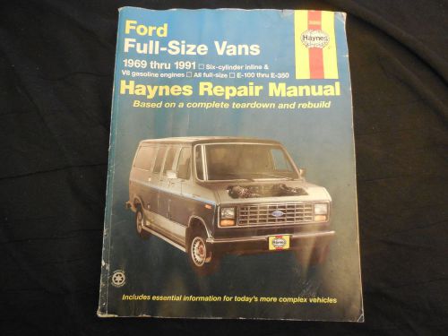 Ford full-size vans (1969 thru 1991) haynes repair manuel