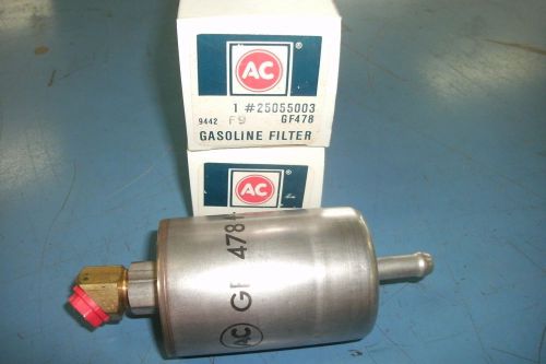 Gf-478 camaro firebird   ac stainless steel oem gm fuel filter 25055003