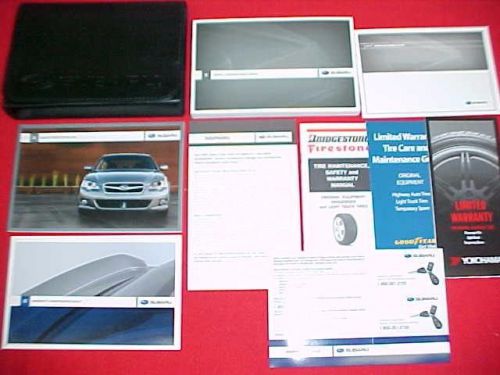 2009 original subaru legacy outback  owners manual service guide kit 09 w/ case