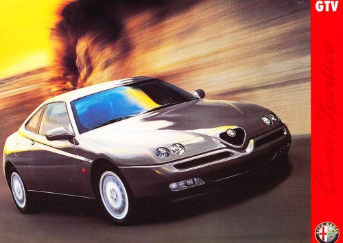 1995 1996 alfa romeo gtv coupe sales brochure sheet
