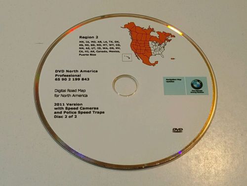 Bmw navigation nav disc 2011 oem disc 2 of 2  region 2 65902199843