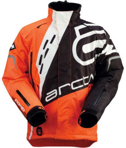 Arctiva comp s6 mens insulated snowmobile jacket orange/black/white
