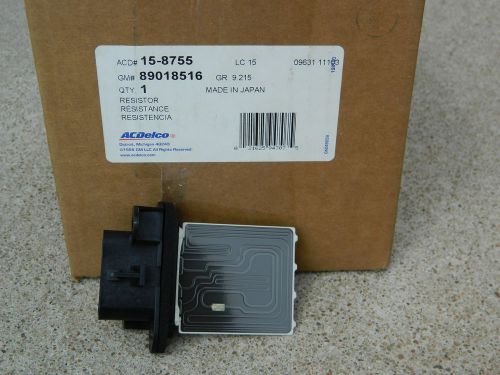 Brand new ac delco 15-8755 blower motor resistor for 98-02 chevy prizm 89018516