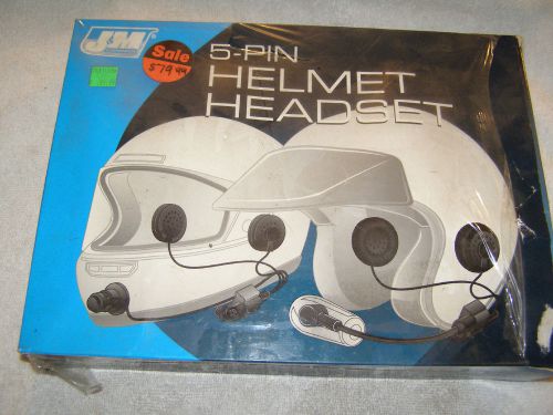 J &amp; m motorcycle helmet headset 5-pin # hs-8146-ff
