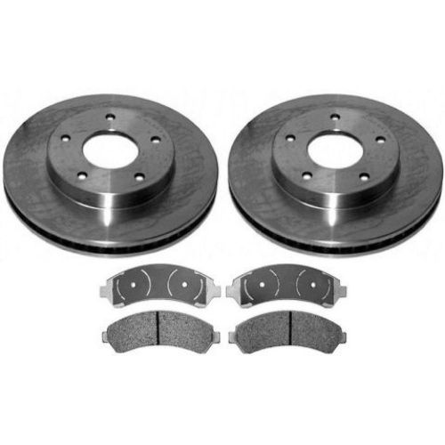 Front brake pads &amp; rotors kit for s10 s-15 jimmy hombre pickup truck 4wd 4x4