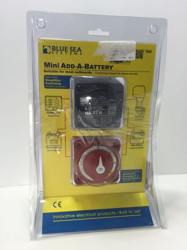 Blue sea systems mini 65a add-a-battery kit