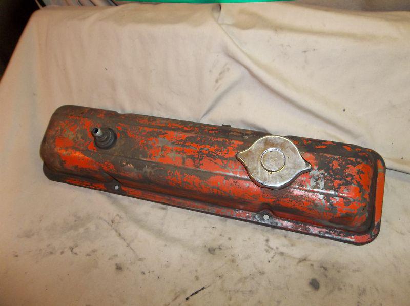 1970, 70 gmc, chevy truck 307 v-8 drivers left side valve cover, factory part