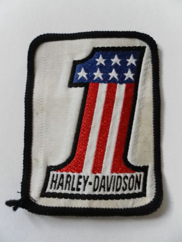 Vintage harley- davidson no.1 bikers sew on  patch.