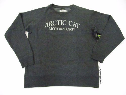 2017 men&#039;s arctic cat motorsports crew sweatshirt l xl 2x 5279-464 5279-466