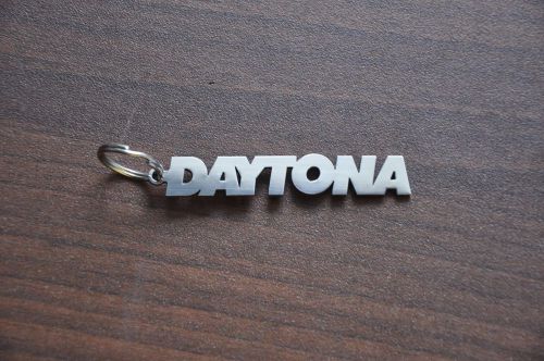 Daytona dodge keychain keyring stainless steel