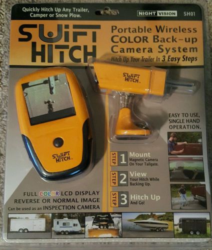 Swift hitch portable hand held wireless color screen back up camera system sh01