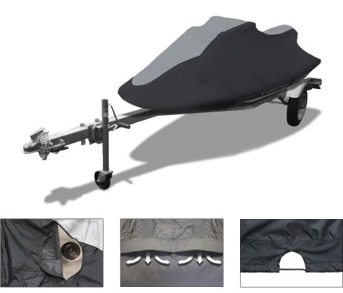 Deluxe pwc jet ski cover for arctic cat tiger shark ts640 / ts770 grey