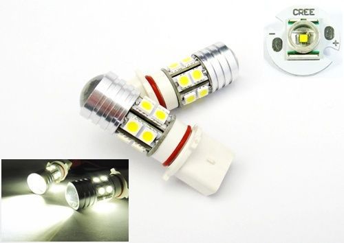 P13w cree led projector bulb 12 smd driving fog light drl white chevrolet camaro