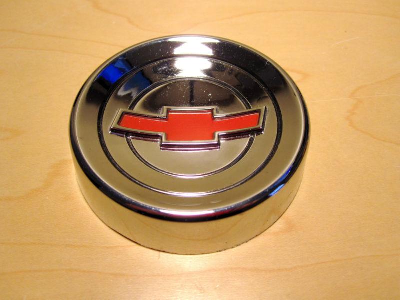 Nos 1960-1966 chevy chevrolet pickup truck chrome horn button