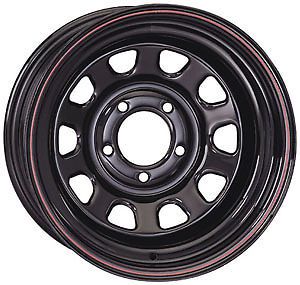 New lw 15&#034; x 8&#034; allied racing wheel,black,5 x 5&#034;,1&#034; bs