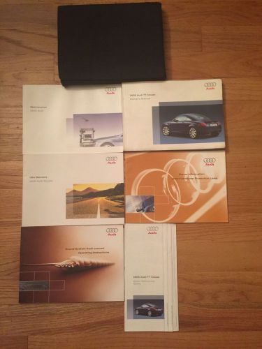 2005 audi tt car owners manual books guide complete oem case all models