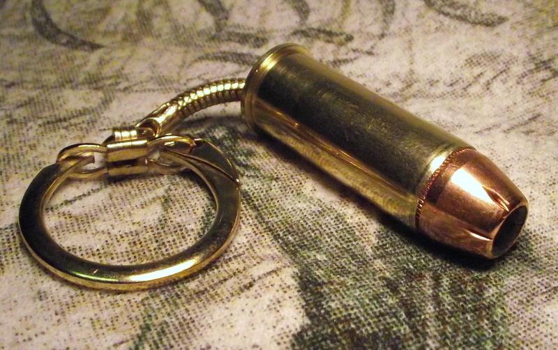 44 special bullet key chain ring fob cool gift biker punk metal 