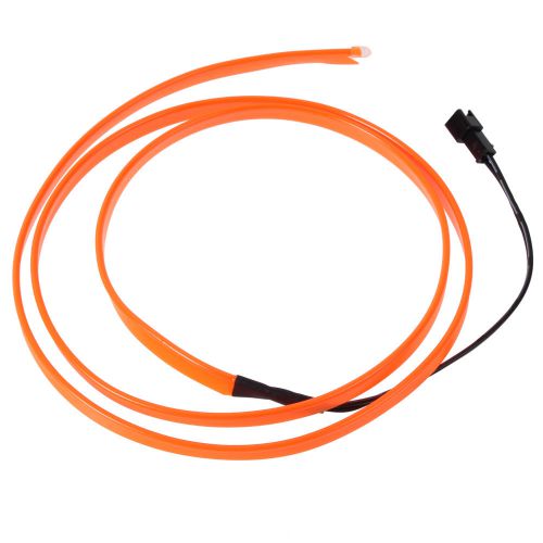 5m flexible neon light glow el wire rope tube cable strip led car party orange