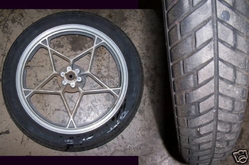 Front wheel &amp; tire 100/90-19 gs550 suzuki gs 550 e 1979