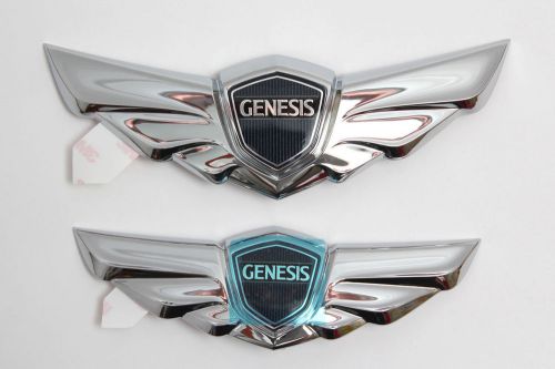 2012 2013 hyundai genesis emblem genuine sedan wing trunk tail + hood bonnet oem