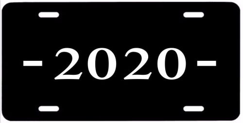2020 year metal license plate, front vanity tag,