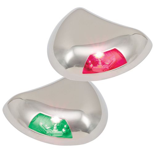 Perko stealth series led side lights - horizontal mount - red/green -0616dp2sts