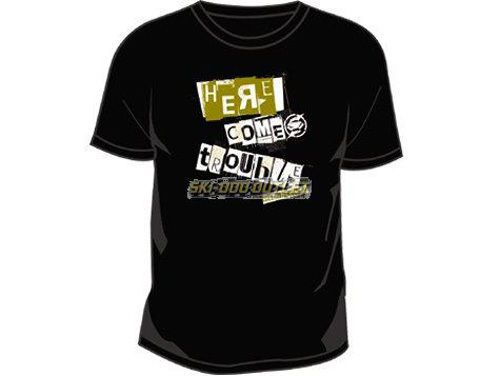 Slednecks youth here comes trouble t-shirt - black