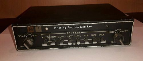 Collins amr-350 audio panel and marker beacon receiver