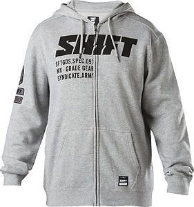 Shift draft 2017 mens zip up hoodie heather gray