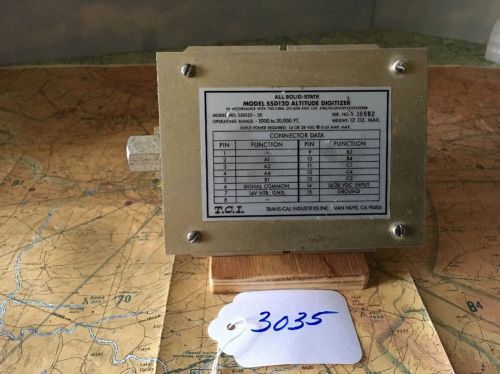 Trans-cal all solid state altitude navigation encoder indicator ssd120-30 (3035)