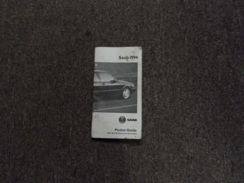 1994 saab all models convertible specification &amp; information pocket guide manual
