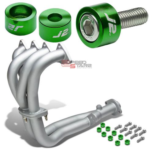 J2 for 92-93 da/db b18 ceramic exhaust manifold header+green washer cup bolt