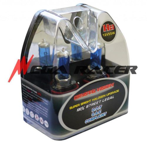 M-box h8 white 55w 5000k halogen headlight lamp 2pc bulb 12-14 #m102 fog light