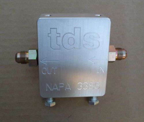 Tds - fuel filter adapter, billet, spin-on, jeep, rod, muscle car, usa made!