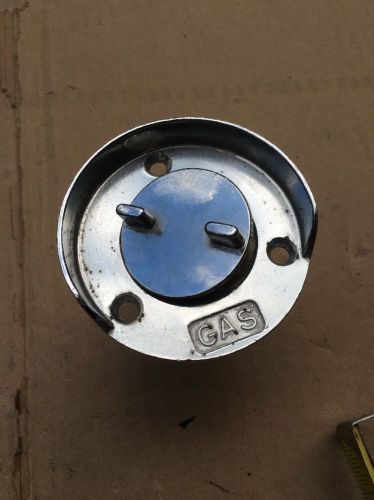 Used  boat gas filler cap &amp; flange marine fuel fill tube 1 1/2 inch o/d diameter