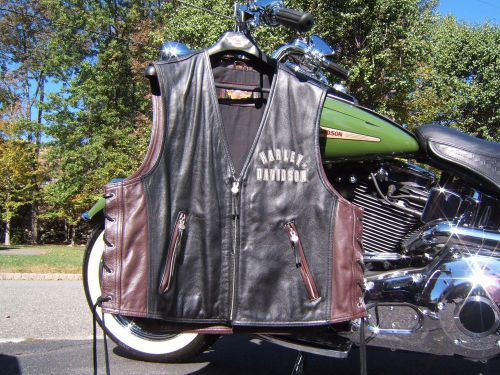 Harley davidson 1998 95th anniversary leather vest xx-l springer fatboy heritage