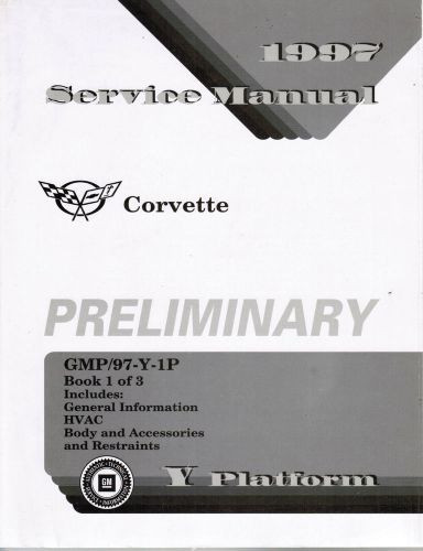 1997 corvette service manual book 1 of 3