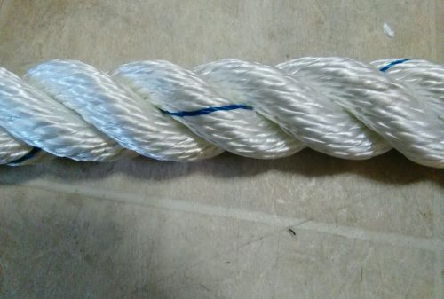 New 70 feet of 1+1/8 inch 3 strand 100%  nylon rope(very high quality rope)