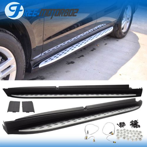 For 13-16 benz gl x166 oe running board with led light lamp side steps nerf bars