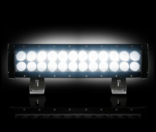Recon double row led light bar (smoked lens 24 diodes - spotlight style) 