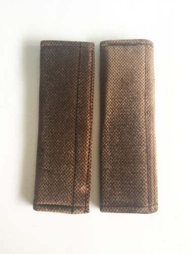 Brown (regal) seat belt cover shoulder pads in 2 pcs