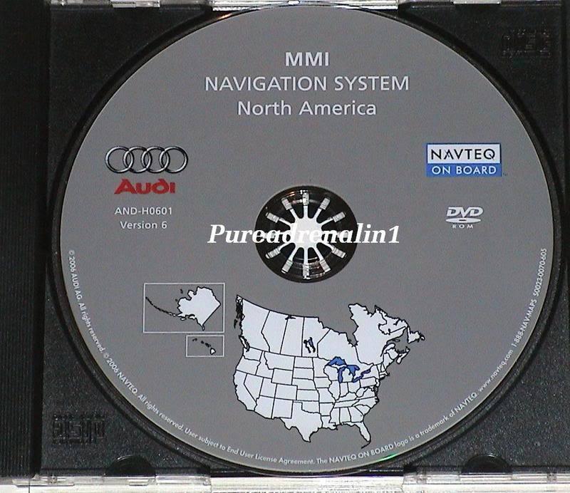 2005 2006 audi a6 s6 rs6 a8 a8l s8 mmi navigation nav gps map disc navi dvd oem 