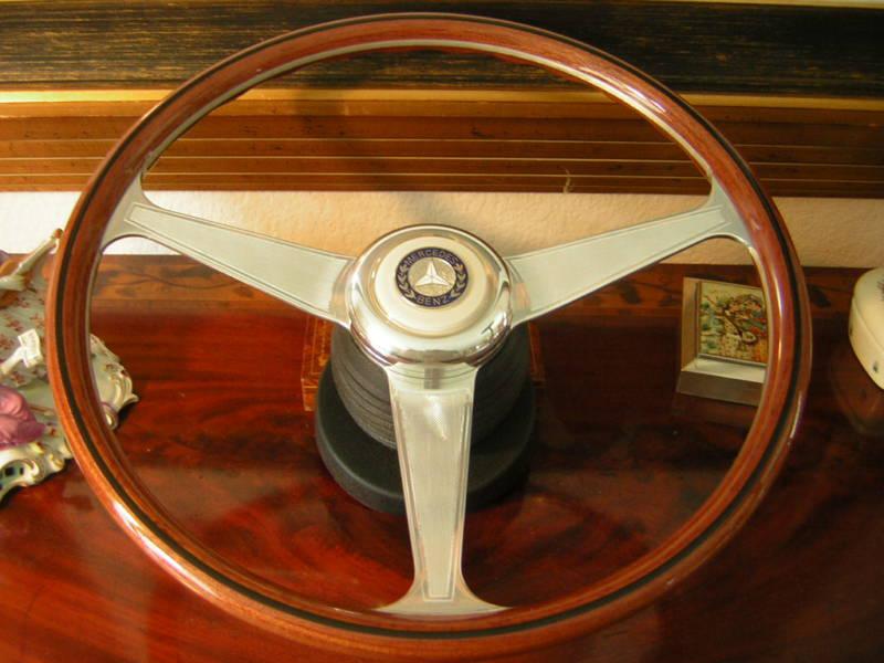 Mercedes wood steering wheel w107 r107  560 sl 86 - 89  - 15.3" new nos