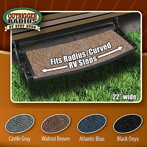 Prest-o-fit 2-0374 outrigger radius black rv step rug